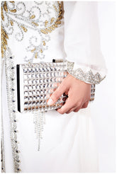 Mocha Crystal Elegant Evening Bag